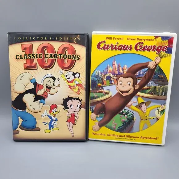 Children's DVD Paw Patrol Babar Curious George Cartoons Lot Of 9 - Picture 14 of 15